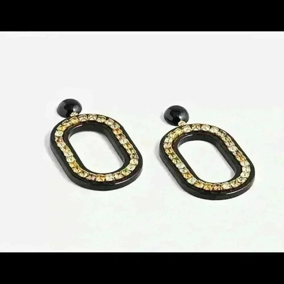 J Crew Statement Crystal Cluster Earrings - Picture 1 of 4